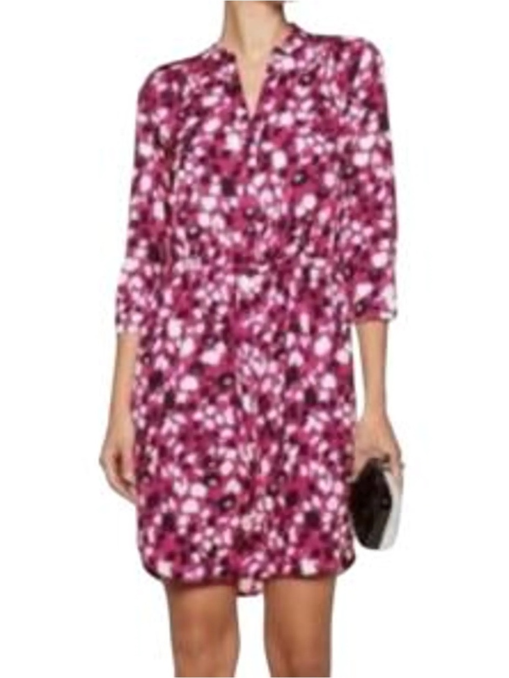 Diane Von Furstenberg Pink Floral Wrap Dress